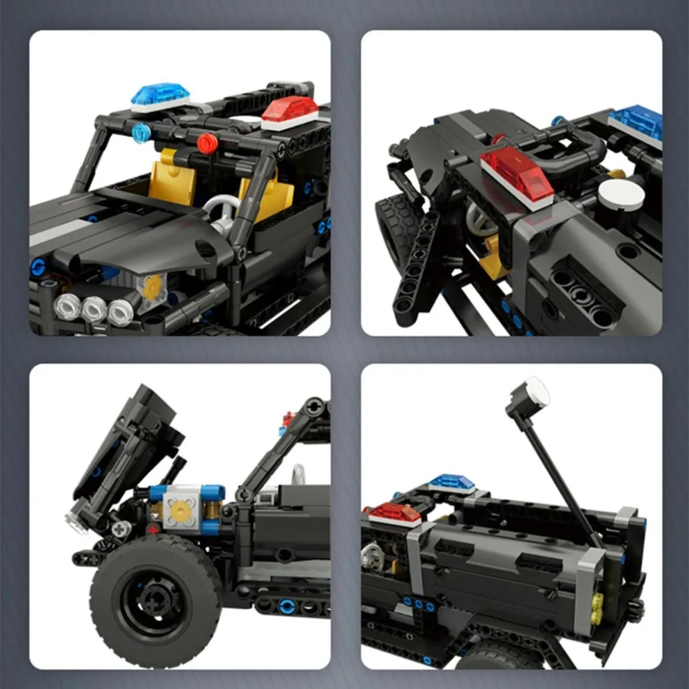 392 шт. M1 4CH пульт дистанционного управления DIY RC строительные блоки Rover Robot игрушки блоки конструктора с 360 вращением на месте для подарка детям