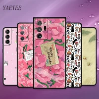 kawaii ghibli doodle art print case for samsung galaxy s21 s20 fe s10 plus s9 s8 note 20 ultra 5g 10 9 shockproof phone coque