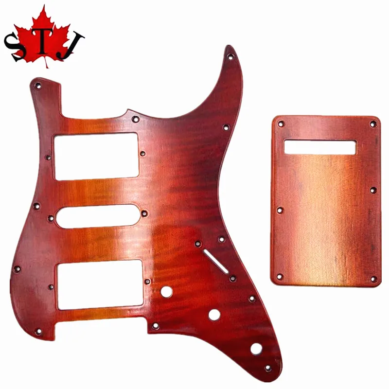 1 компл. Для гитары Деревянный из клена HSH Pickguard & Backplate|Детали и аксессуары для