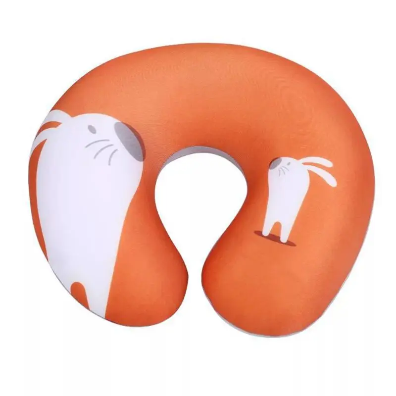 

U Pillow Nanoparticles Neck Support Headrest Cushion Airplane Flight Foam Particles Pillow For Travel