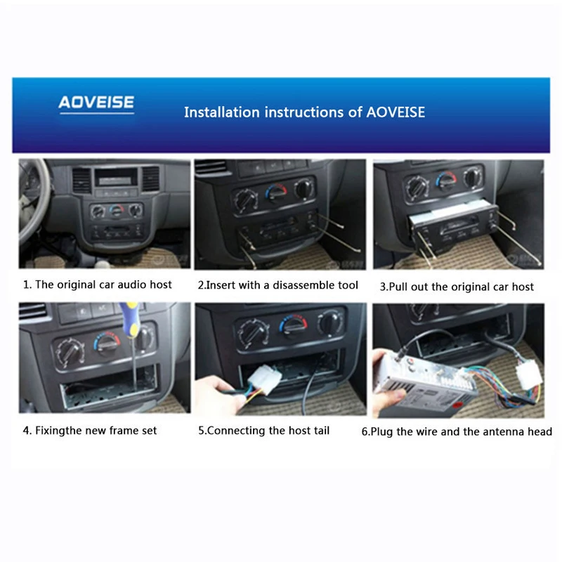 AOVEISE 12V автомобильный FM USB SD AUX IN audio stereo AV252 радио встроенный 2 колонки Bluetooth handfree in