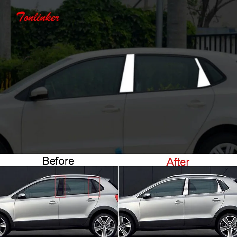 Tonlinke наклейка на чехол для Volkswagen POLO Hatchback 4 шт. новинка Стайлинг автомобиля из