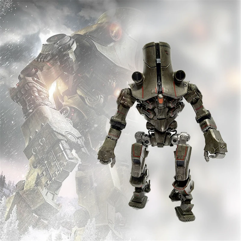 В наличии Тихоокеанская Фигурки 18 см Jaeger черно Альфа меха робот фильм серии