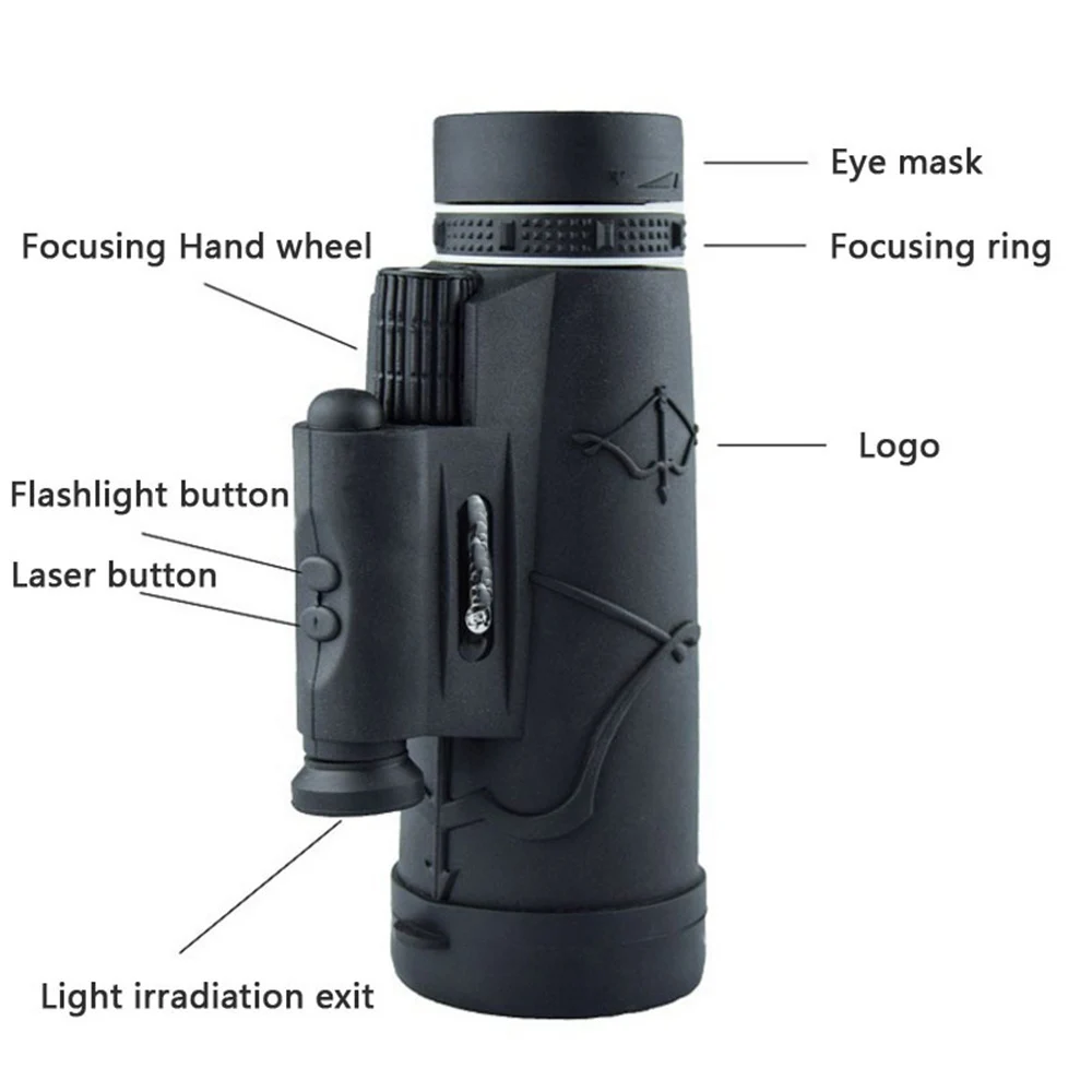 HD телескоп 22 мм практичные очки для просмотра с подсветкой монокулярный