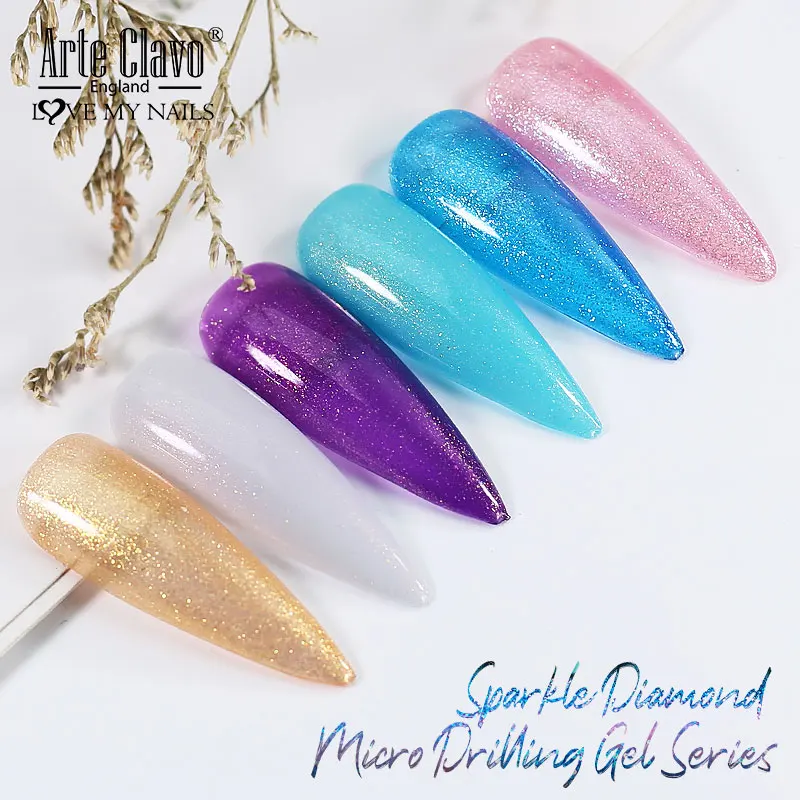 Искусственные ногти Arte Clavo 8 мл полуперманентный УФ-светодиодный Блестящий лак