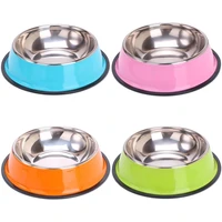 3 pcs dog bowls with rubber base non slip puppy dish pet water food bowl perfect choice for dog puppy cat and kitten pet