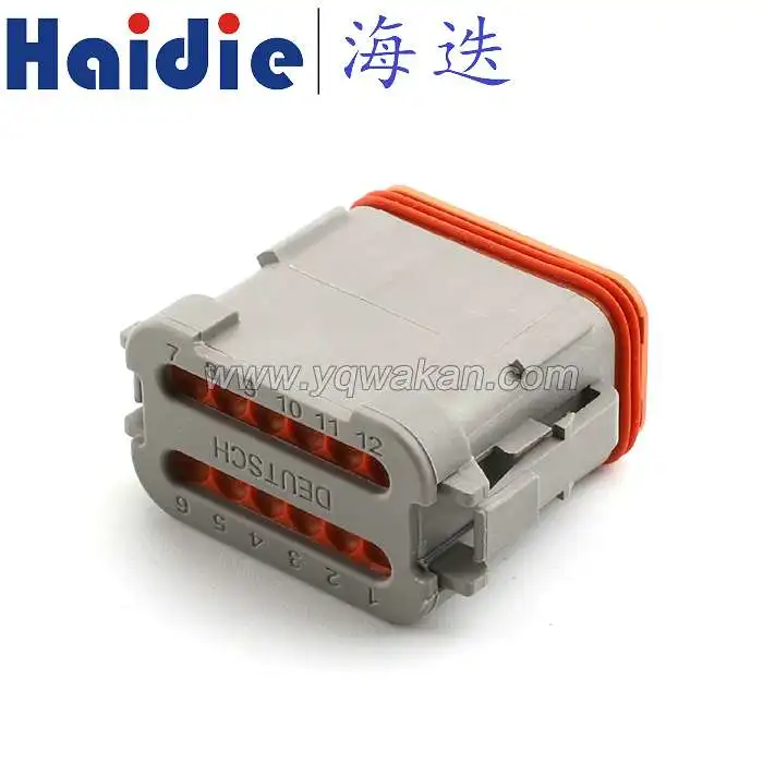 

1sets 12pin auto electric plastic housing plug sealed wiring harness waterproof connector DT06-12SA-C017
