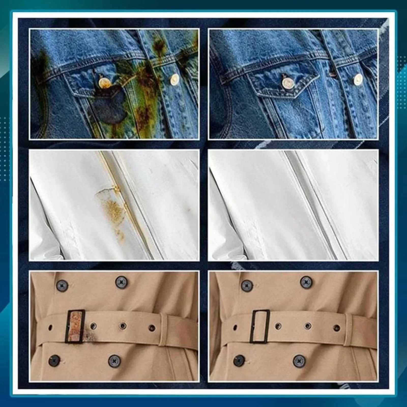 50 мл многофункциональное средство для удаления ржавчины автомобильной одежды