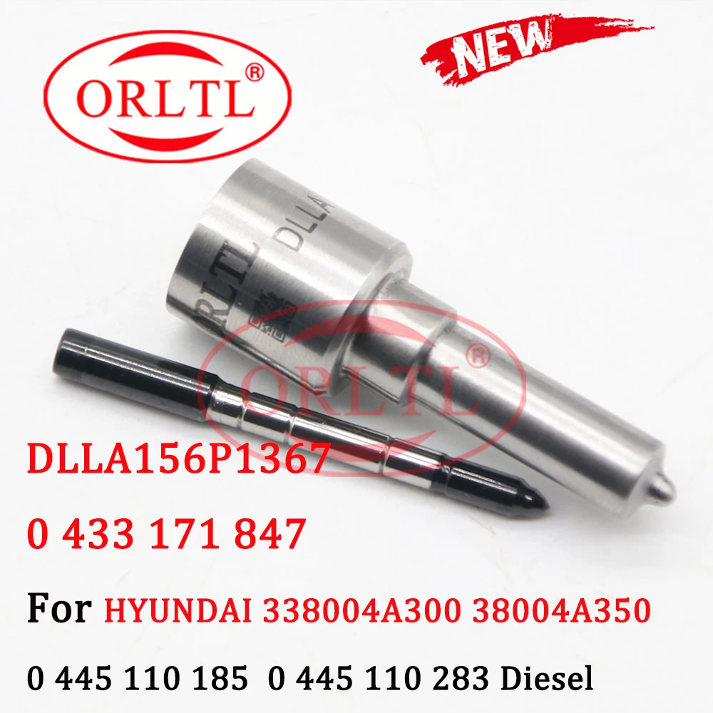 

ORLTL 0445110185 0445110283 Injector DLLA156P1367 Common rail diesel injector nozzle 0433171847 for HYUNDAI 338004A300 38004A350