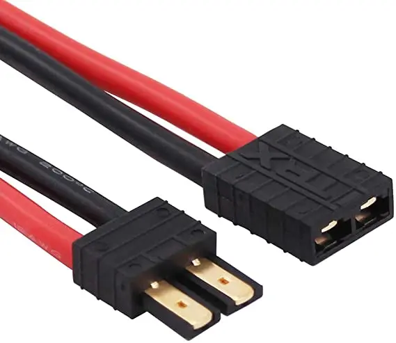 Соединительный кабель Traxxas Pigtail TRX Male Female 10 см 14AWG 12AWG для литий-полимерных