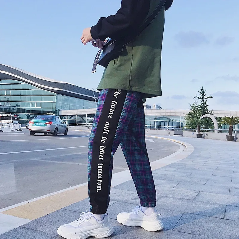 Liketkit Мужские штаны для бега уличная одежда 2020 мужские лоскутные хлопковые синие