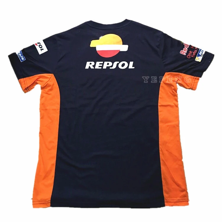 

For Honda Red Colour Bul HRC Repsol Moto Gp T-shirt New Motocross Cotton Racing Motorcycle Bike Riding Cycling Tops