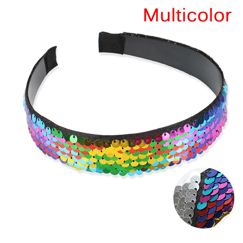 

Fashion Women Glitter Sequins Mermaid Hairbands Girls Bling Headband Headwear Hair Accessories