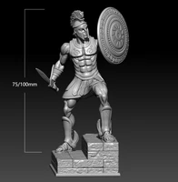 124 75mm 118 100mm resin model greek spartan warrior figure unpainted no color rw 406