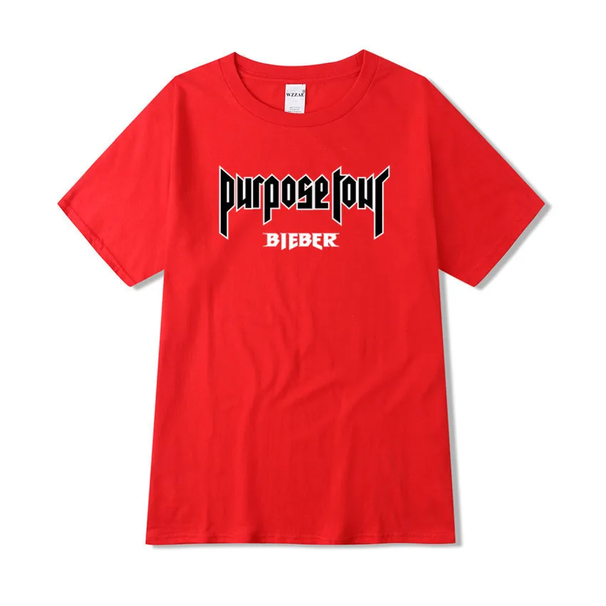 Джастин Бибер Футболка мужская группа футболка рок хип хоп короткий рукав имя и