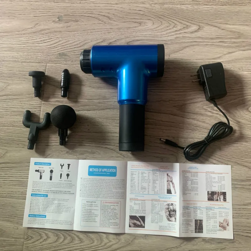 

LCD Display Dual Screen Massage Gun Back Neck Tissue Muscle Body Pain Relief Therapy Electric Post-workout Recover Fascia Gun