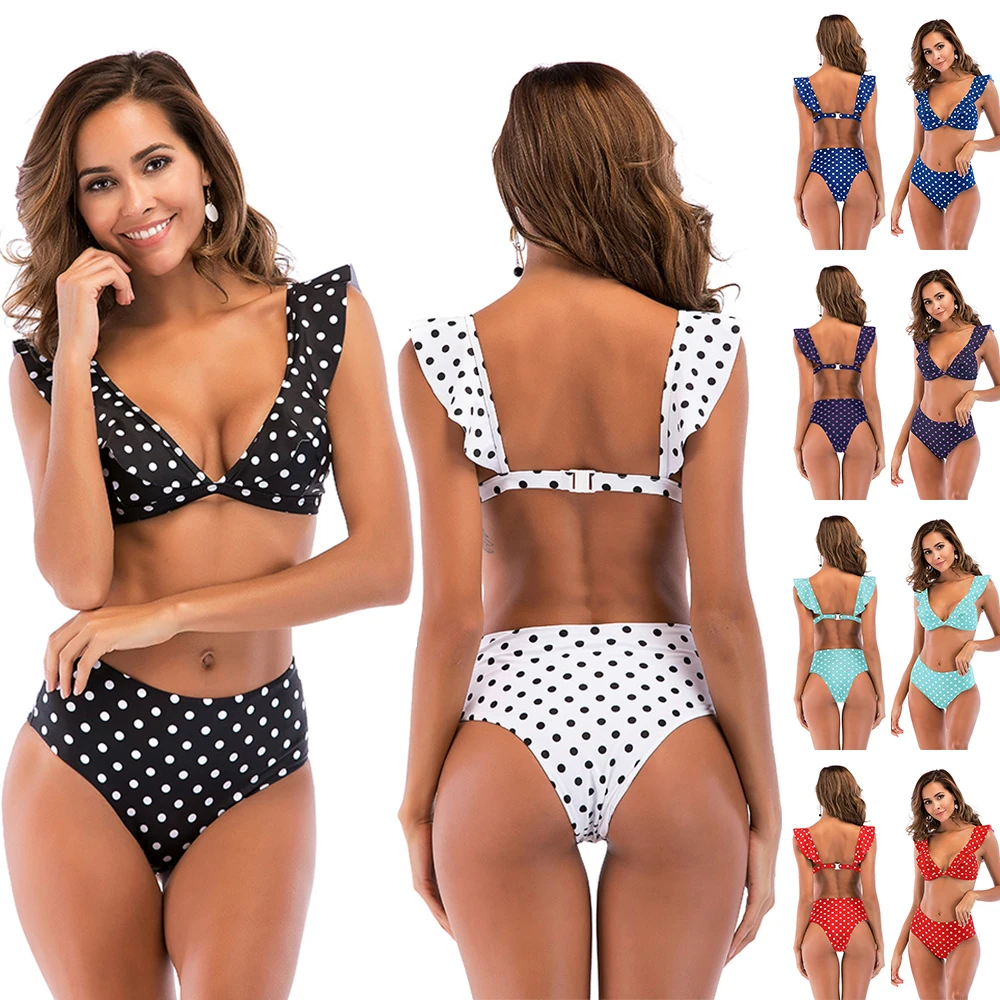 С цветочным узором на бретельках костюм для плавания сексуальный 2019 бикини Для