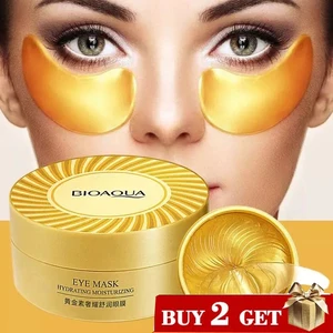 Патчи под глаза с золотым коллагеном, уход за лицом, кислотная маска для удаления темных кругов и припухлостей, лифтинг, укрепляющий уход за кожей вокруг глаз, 60 шт.