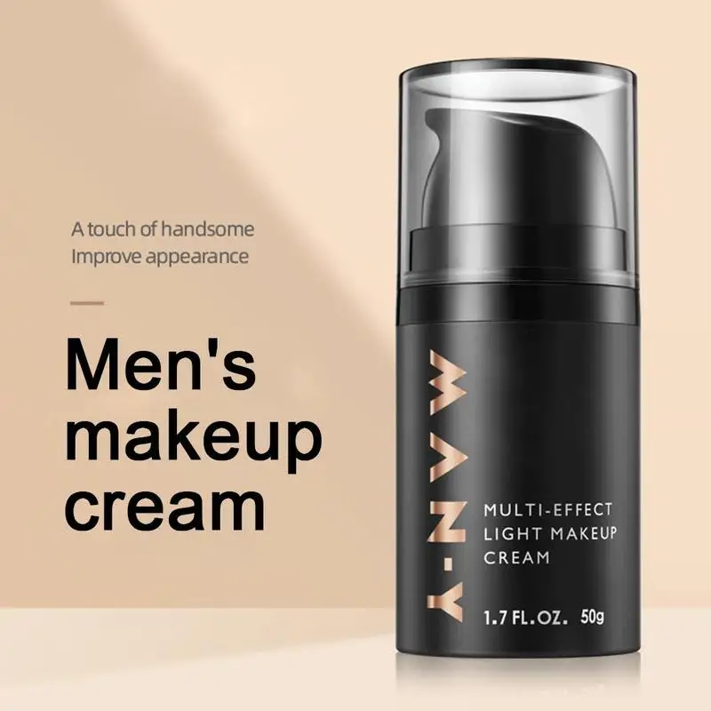 

Men's Makeup Cream Lazy Natural Nourishing Whitening Cream Base BB Oil Face Tool Control Foundation Makeup Cream Concealer E1C0