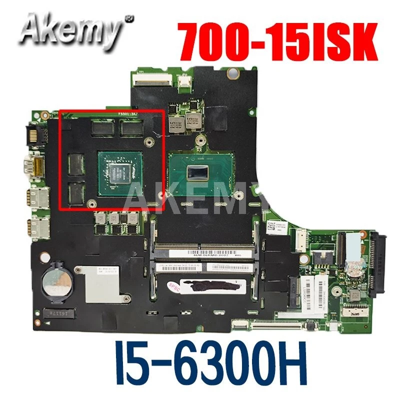 

For LENOVO IdeaPad 700-15ISK Laptop Motherboard 5B20K91445 With SR2FP i5-6300HQ CPU GTX 950M 2GB 15221-1M DDR4 MB 100% Tested