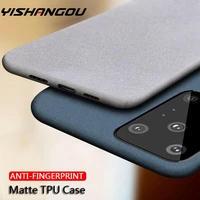 luxury ultra slim matte scrub case for samsung s22 s21 s20 fe note 20 ultra a71 a51 a72 a52 s8 plus sandstone silicon soft case