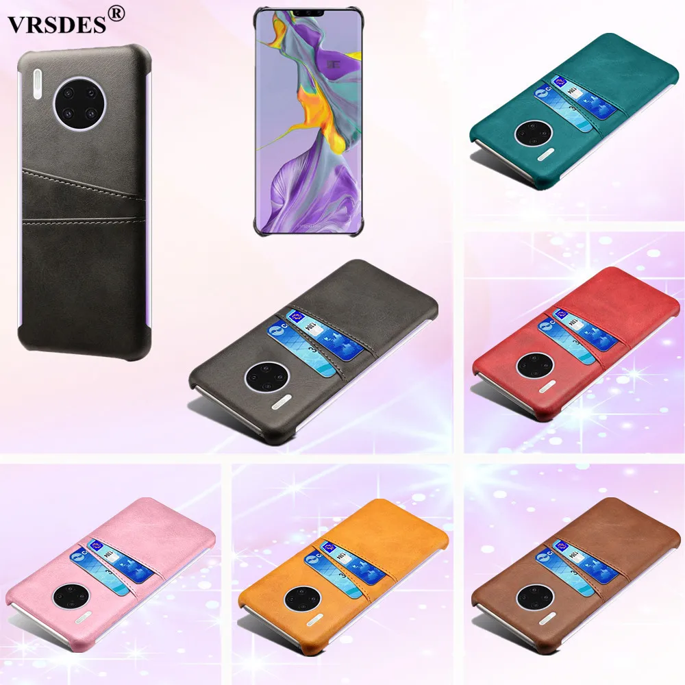 Ретро Чехол кошелек из искусственной кожи с отделениями для карт Huawei Mate 30 20 10 Pro P40