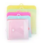 1 шт., силиконовый Пакет для еды, с замком-молнией