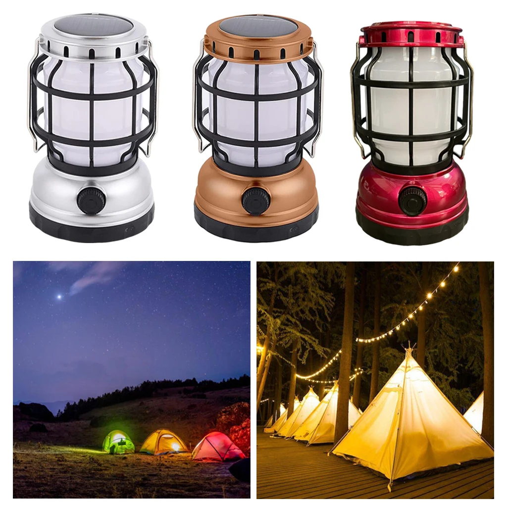 

Portable Solar Outdoor Camping Lantern USB Rechargeable Patio ing Lamp