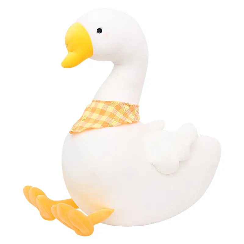 

Kawaii Big White Goose Doll Plush Toy Creative Cute Swan Doll Little Duck Pillow Soft Bed Clamping Gift