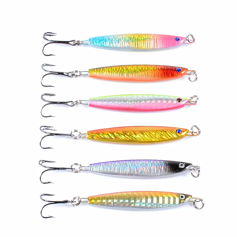 Metal Jig Fishing Lure Weights 21.4g 6.5CM Trolling Hard Bait Bass Fishing Bait Tackle Trout Jigging Lure Jigs Saltwater Lures