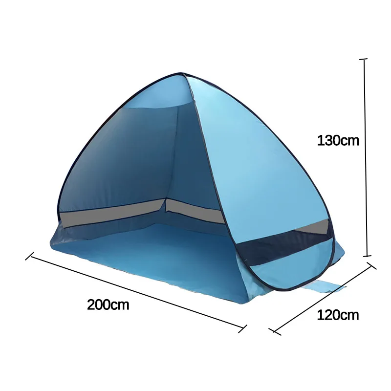 

Fully Automatic Free-to-build Quick-opening Outdoor Camping Beach Uv-proof Sunshade Tent Shelter Sun Shelter 200*120*130cm