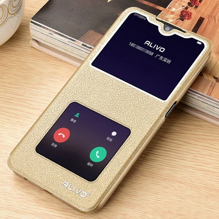 Для Coque OPPO Realme XT кожаный чехол с окошком для просмотра Книга Стенд флип чехол для OPPO Realme X2 XT 6," RealmeXT x t чехол для телефона s