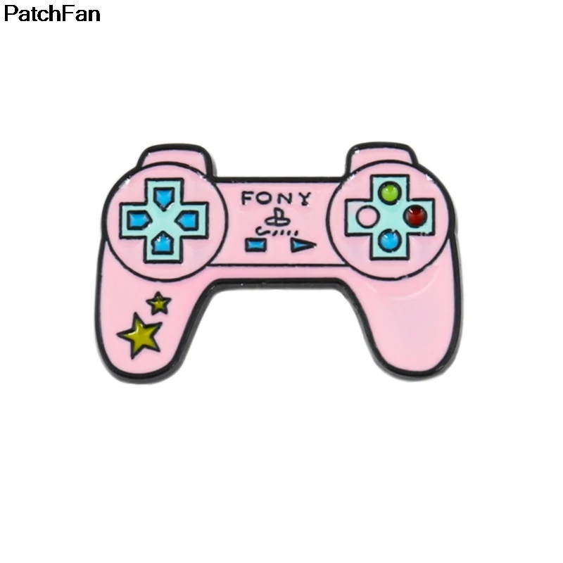 

A3452 Patchfan Cartoon Animals Metal Game Shape Badges Pins and Brooches for Women Men Lapel pin backpack bags badge jacket