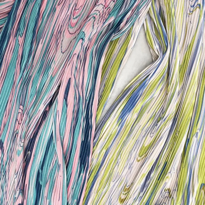 Брюки женские широкие с высокой талией принтом тай-дай в богемном стиле брюки на