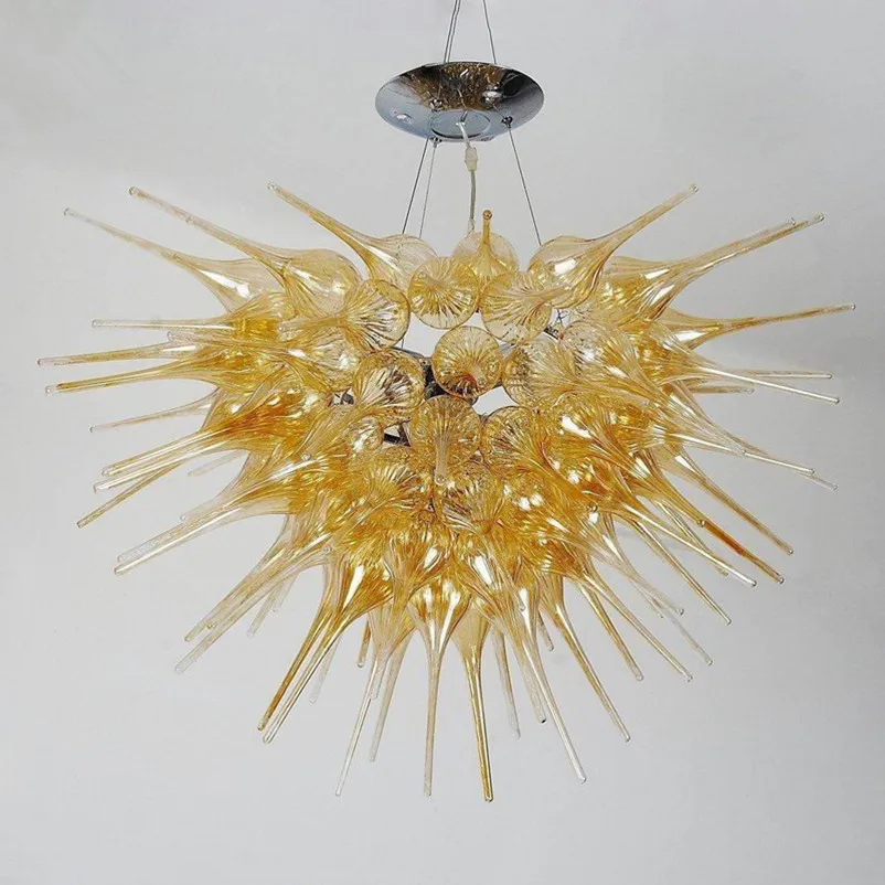 

100% Mouth Blown Borosilicate Glass Chandelier Home Decoration Cheap Murano Glass Pendant Light 28 by 24 Inches