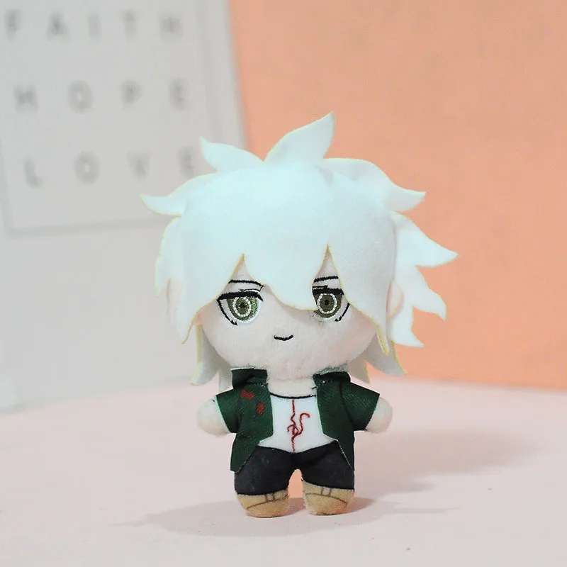 15cm Anime Danganronpa Nagito Komaeda Plush Dolls Keychain Cartoon Figure Bag Pendant Stuffed Toys Children Christmas Gifts - купить по