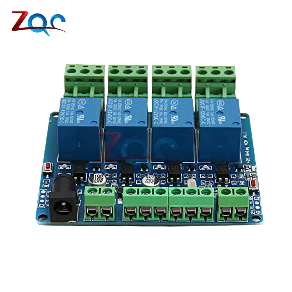 4 Канальный Релейный Модуль Modbus Rtu 12 В переключатель входа/выхода RS485/TTL реле