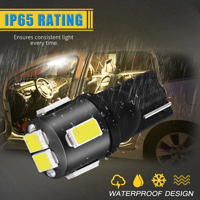 4x W5W T10 Светодиодные внутренние Автомобильные фары для Ford Focus 2 3 Fiesta Fusion Ranger Kuga S Max