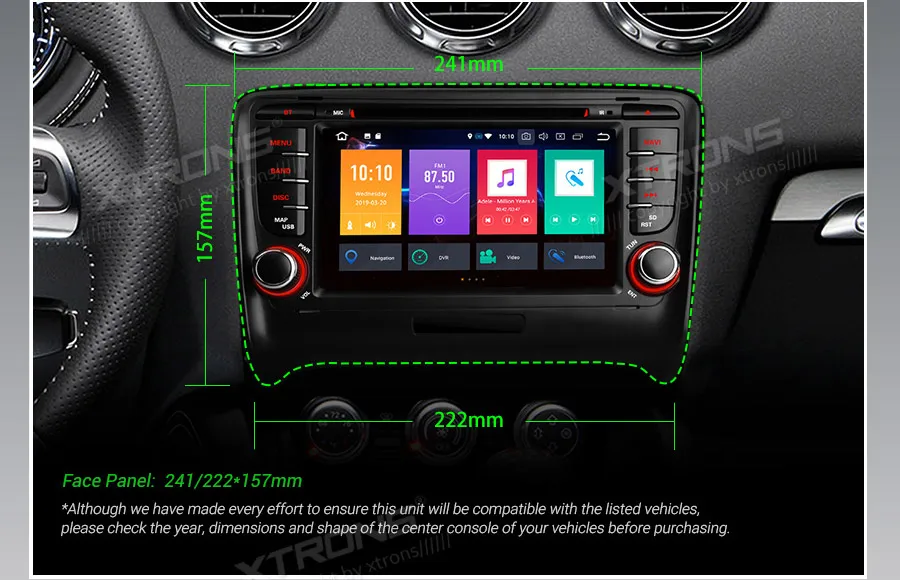 XTRONS Android 9,0 PX5 Octa Core gps навигации автомобильное радио DVD плеер OBD для Audi TT MK2 8J 2006 2007 2008 2009 2010 2011 2012
