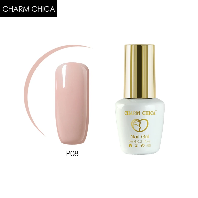 CHARM CHICA Uv 6 мл гель для полировки ногтей лак удаляющийся замачиванием белый цвет