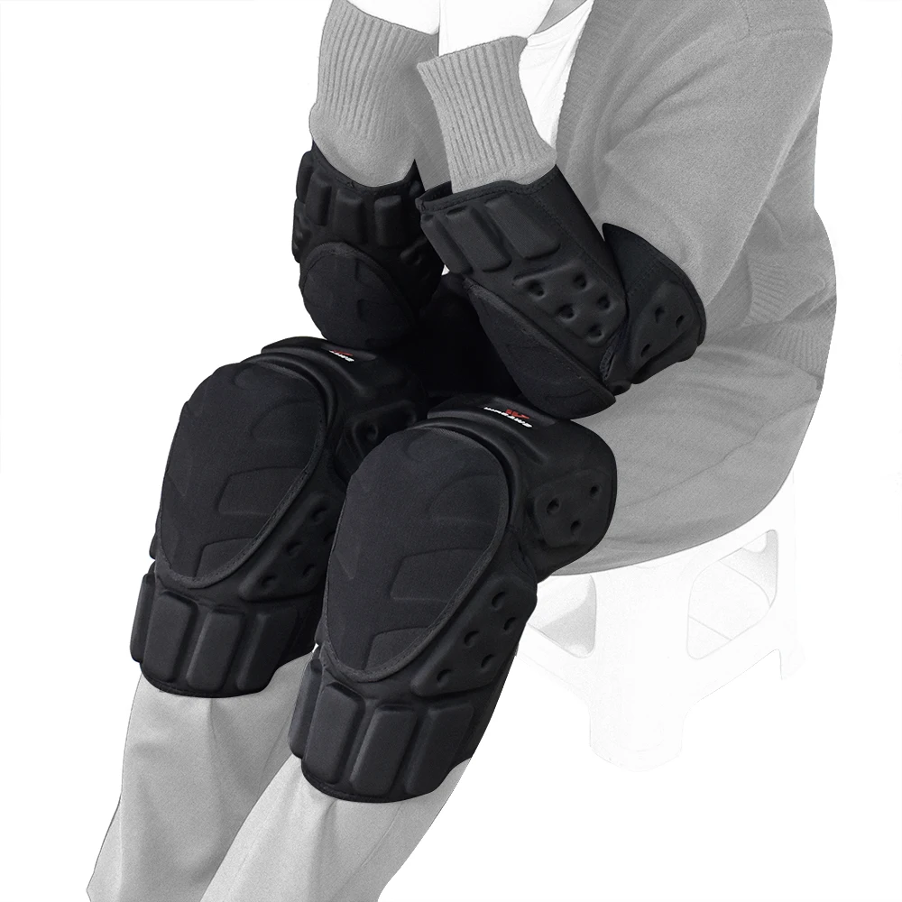 WOSAWE MTB мотоциклетные высокие ботинки до колена налокотники комплект Мотокросс