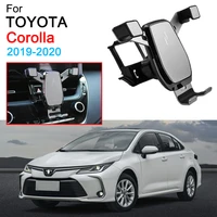 car phone holder air vent mount clip clamp mobile phone holder for toyota corolla altis accessories 2019 2020