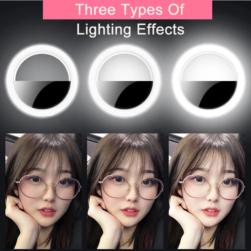Светодиодный светильник для мобильного телефона с кольцом селфи артефакт