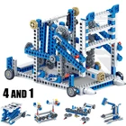 Механические технические строительные блоки, инженерные Детские обучающие игрушки 3 в 1, строительный блок, детская игрушка