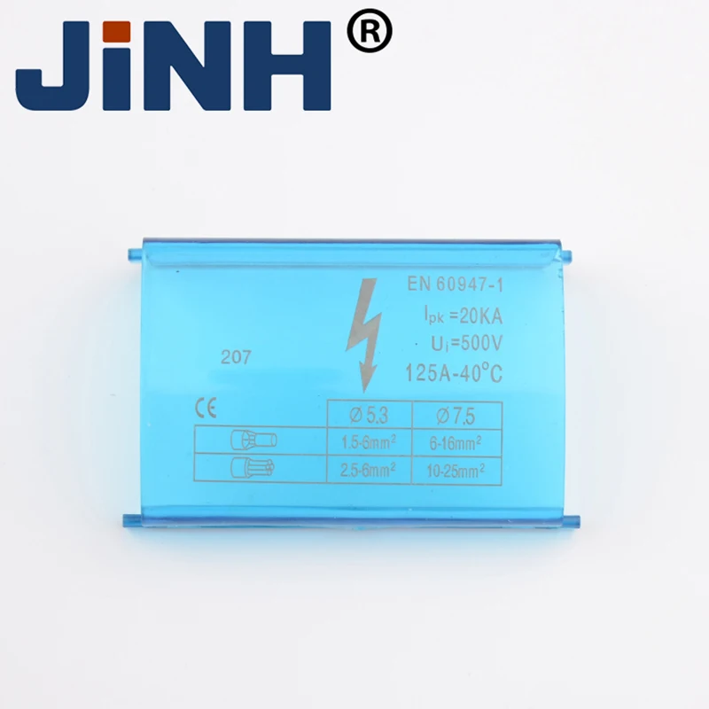 Клеммная колодка на Din-рейку распределительный блок модульный винт медное