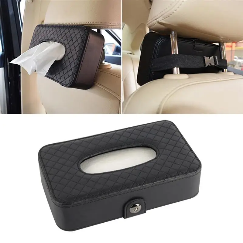 21 X 12.5cm Tissue Box Seat Back Hanging Holder Leather Strap Napkin Paper Container Car Accessories | Автомобили и мотоциклы