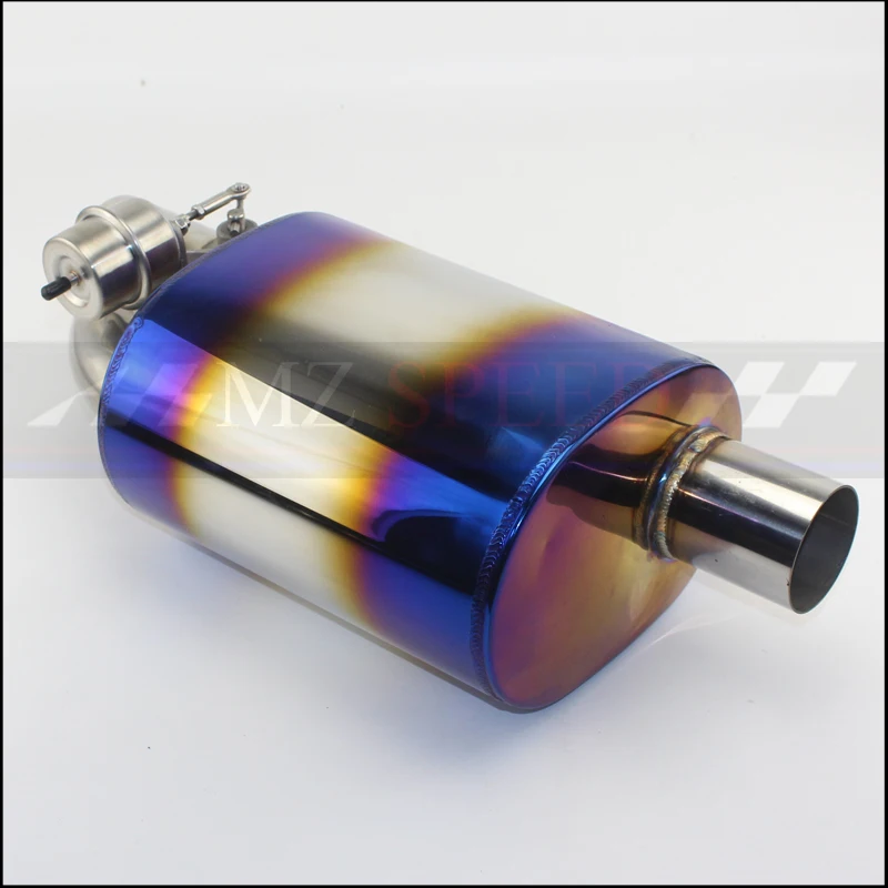 Выхлопная труба для автомобиля с синим покрытием глушитель дистанционным