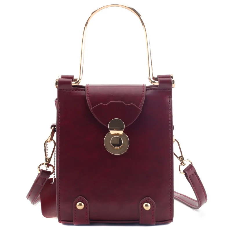 Винтажная модная маленькая сумка-тоут новинка 2019 женская дизайнерская сумка из