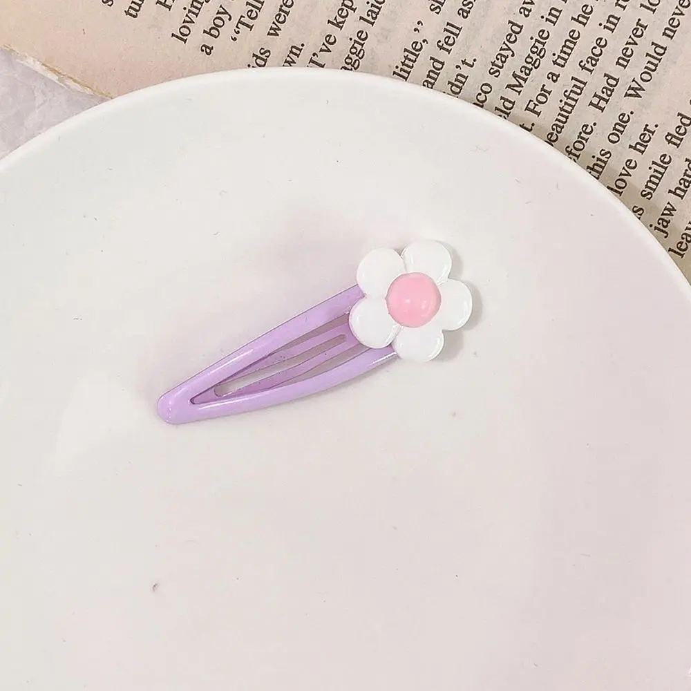 2 шт. милый кремовый маленький цветочный зажим для волос заколка в форме сердца