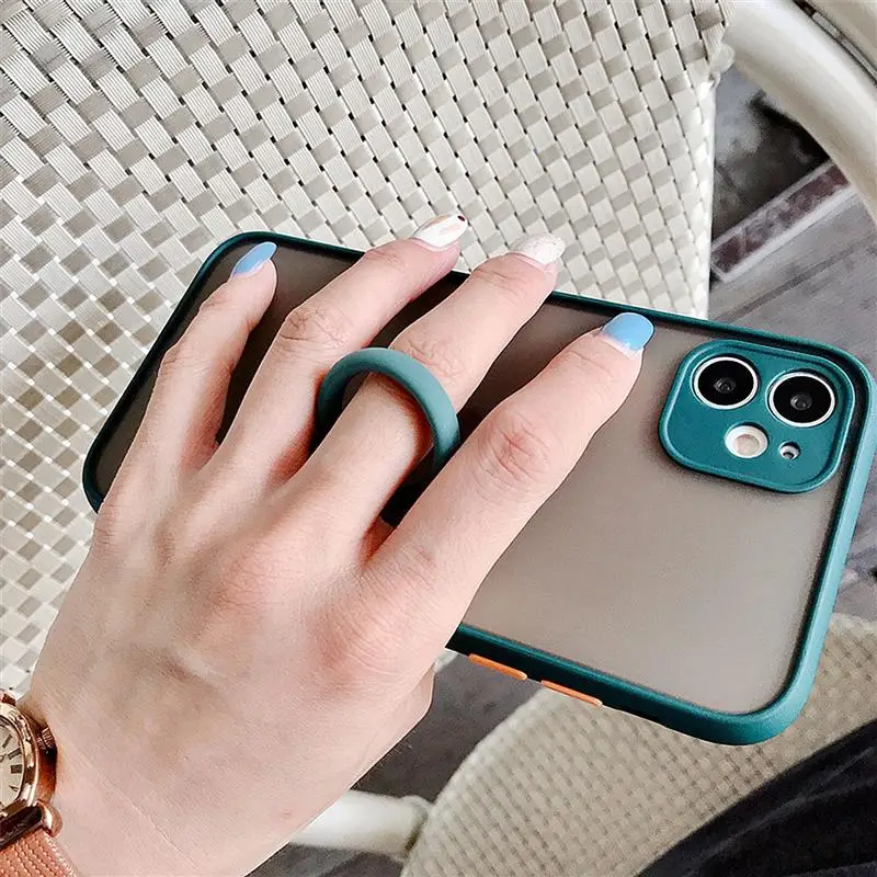 

1 Set 12pcs Mobile Phone Hanging Ropes Silicone Ring Lanyards (Assorted Color)